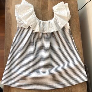 Gap Toddler Girl- Eyelet Ruffled Top